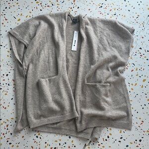 Cozy Tan Open Front Cardigan